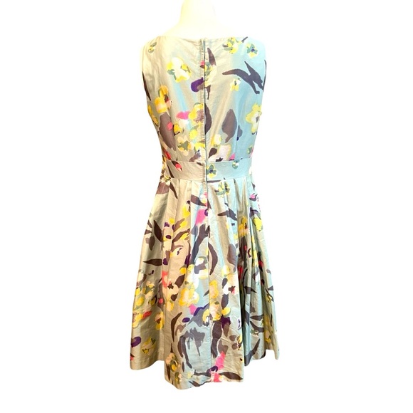 Vintage H&M Floral Print 50s RETRO Style Fit & Flare Occasion Dress Size 12 - Picture 7 of 10